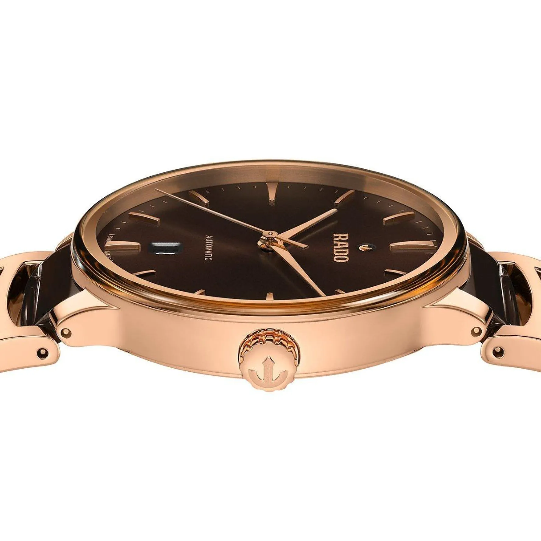 Rado Centrix 39.5mm High-Tech Ceramic and Rose Gold PVD Automatic Men’s Watch