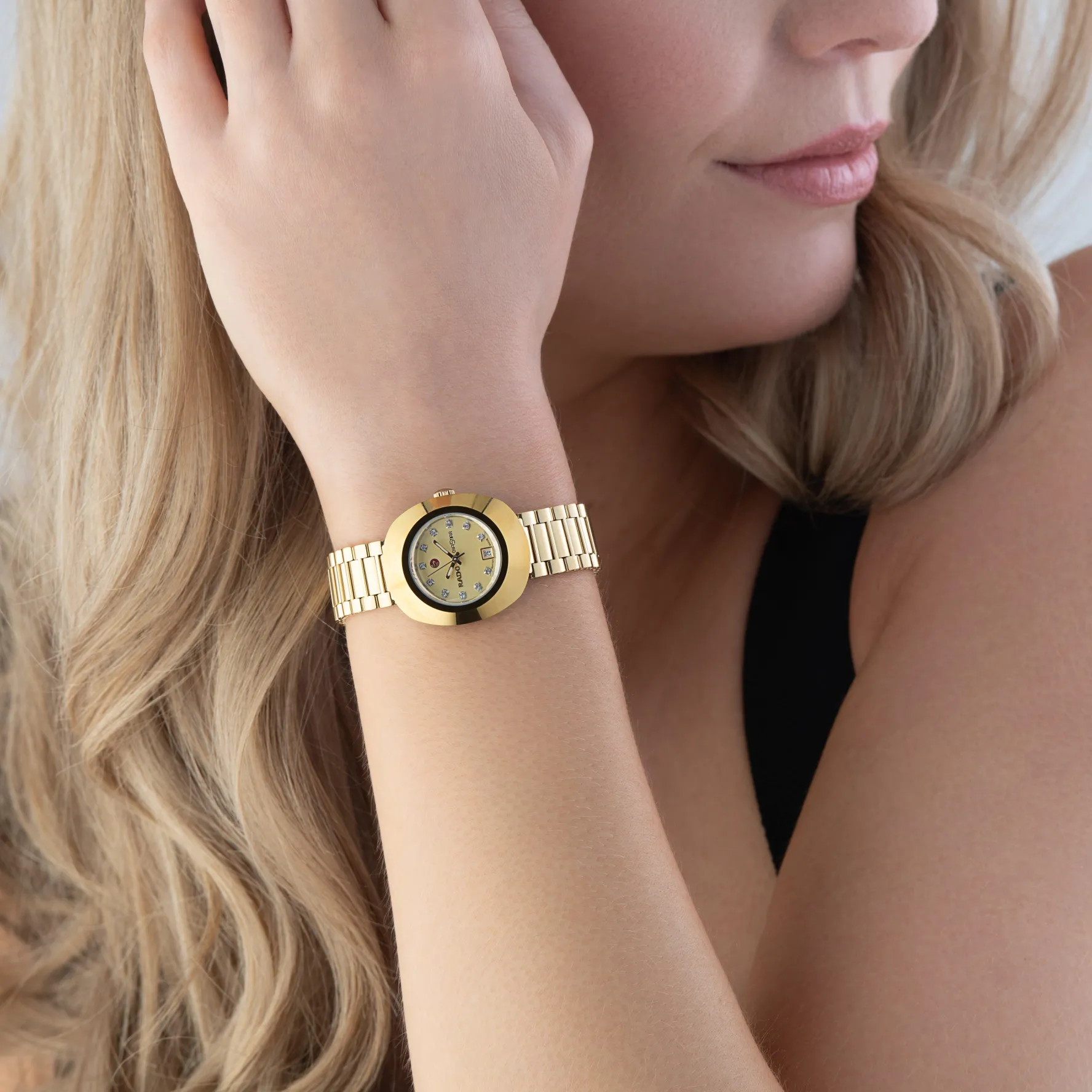 Rado DiaStar The Original 27.3mm Stainless Steel and Yellow Gold PVD Automatic Ladies Watch