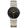 Rado Florence 38mm Stainless Steel and Yellow Gold PVD Diamond Men's Watch