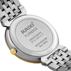 Rado Florence 38mm Stainless Steel and Yellow Gold PVD Diamond Men's Watch