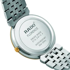 Rado Florence 38mm Stainless Steel and Yellow Gold PVD Diamond Ladies Watch