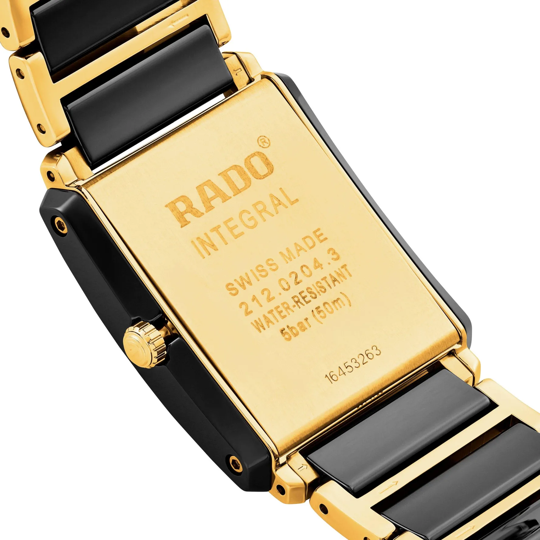 Rado Integral 31mm High-Tech Ceramic and Yellow Gold PVD Diamond Men's Watch