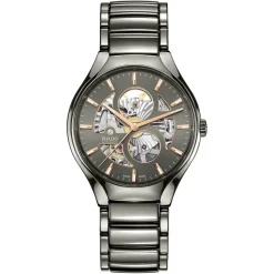 Rado True Round 40mm High-Tech Ceramic Skeleton Automatic Watch