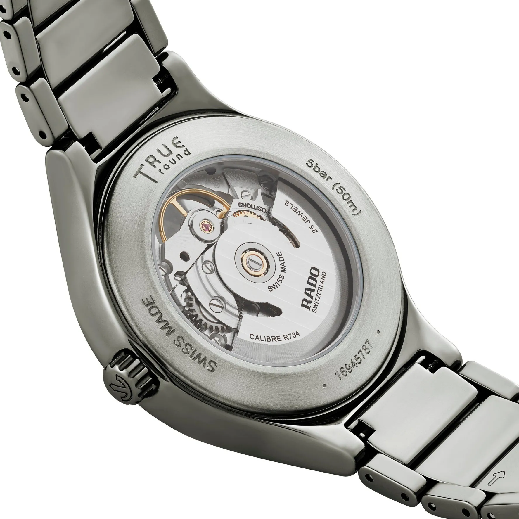 Rado True Round 40mm High-Tech Ceramic Skeleton Automatic Watch