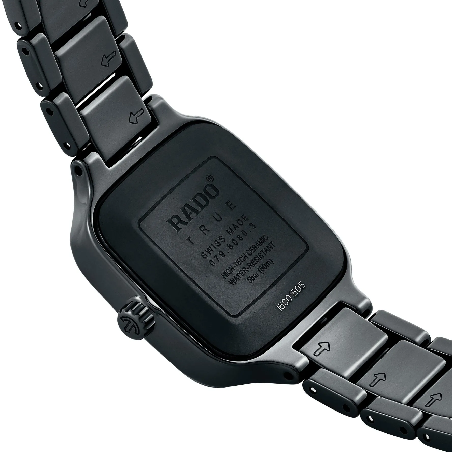 Rado True Square 29mm High-Tech Ceramic Diamond Ladies Watch