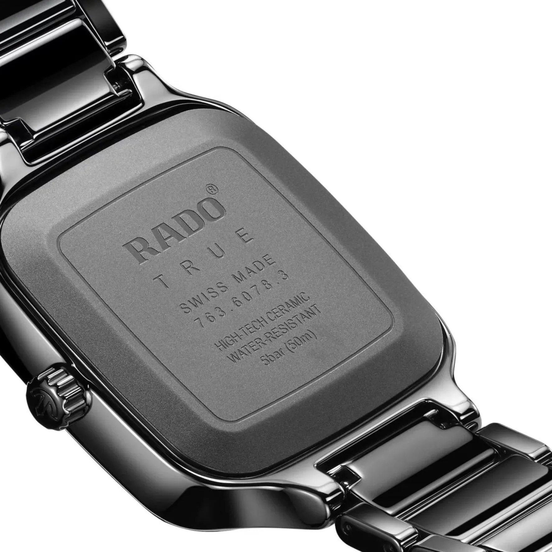 Rado True Square 29.2mm High-Tech Ceramic Ladies Watch