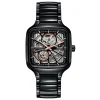 Rado True Square 38mm High-Tech Ceramic Skeleton Automatic Watch