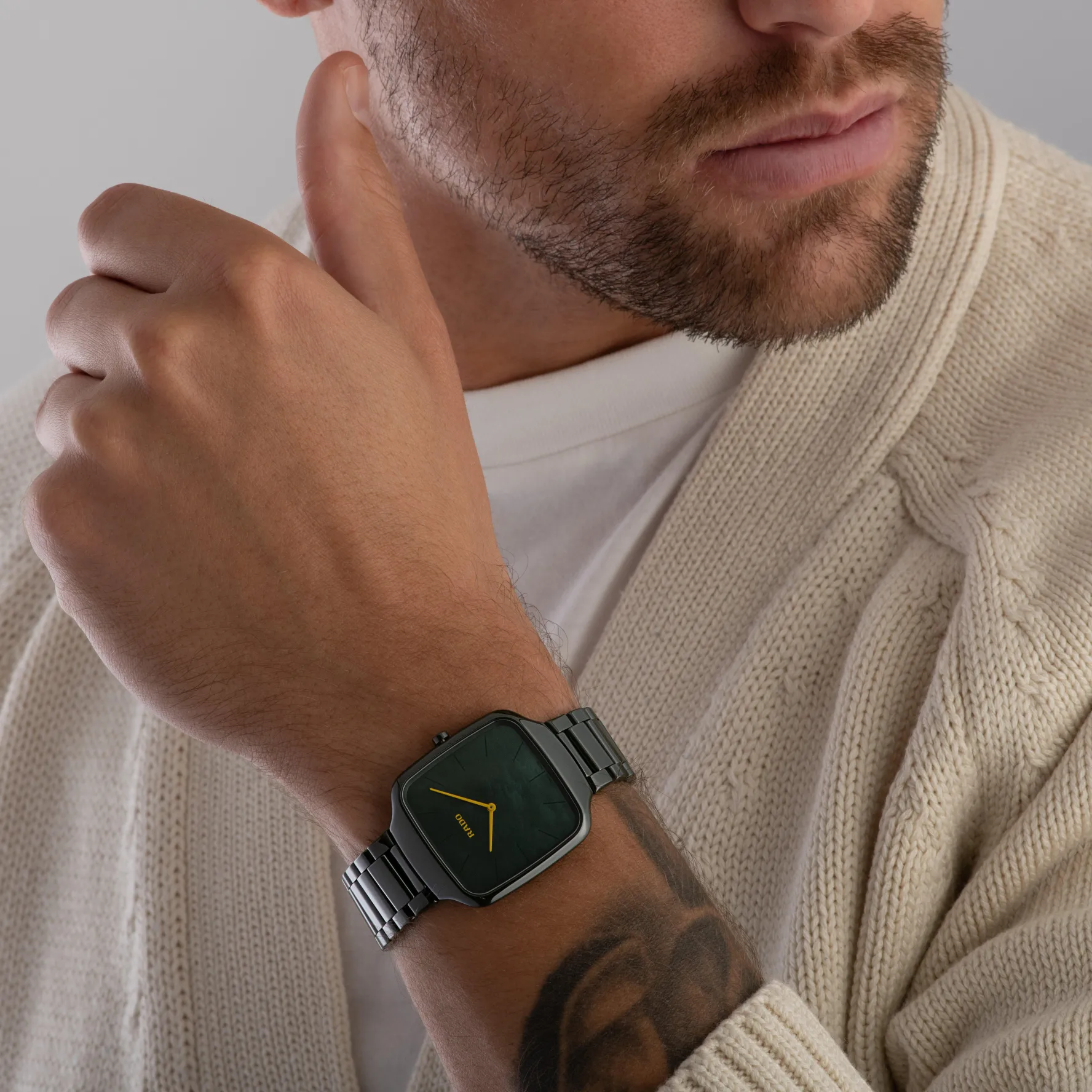 Rado True Square Thinline 37mm Ceramic Watch