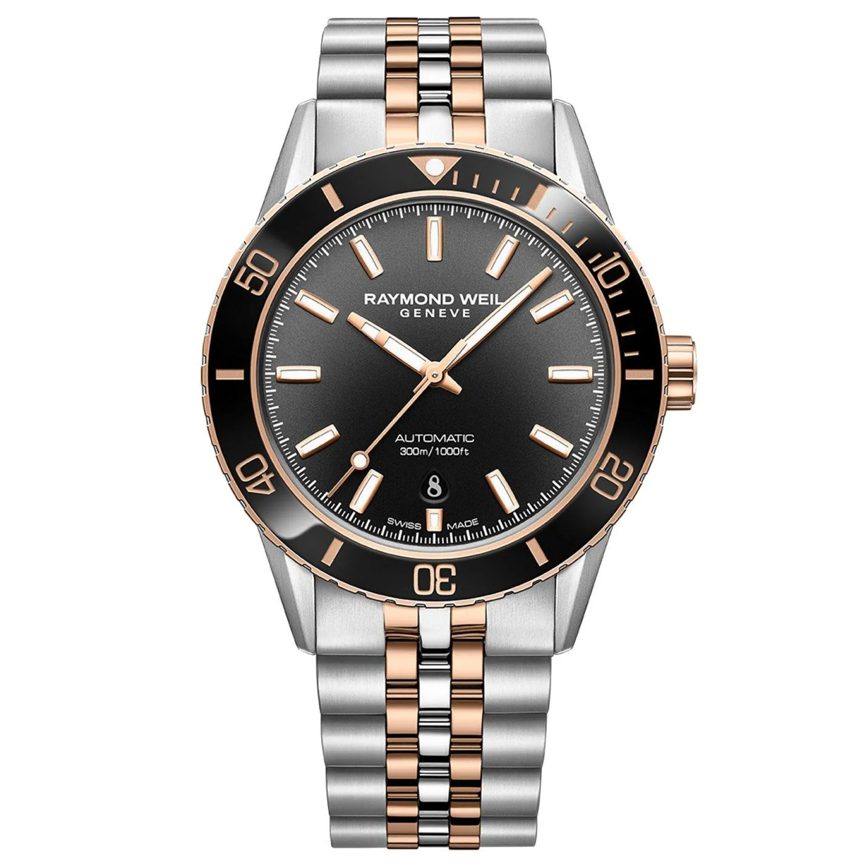 Raymond Weil Freelancer 42.5mm Stainless Steel and Rose Gold PVD Automatic Men’s Watch