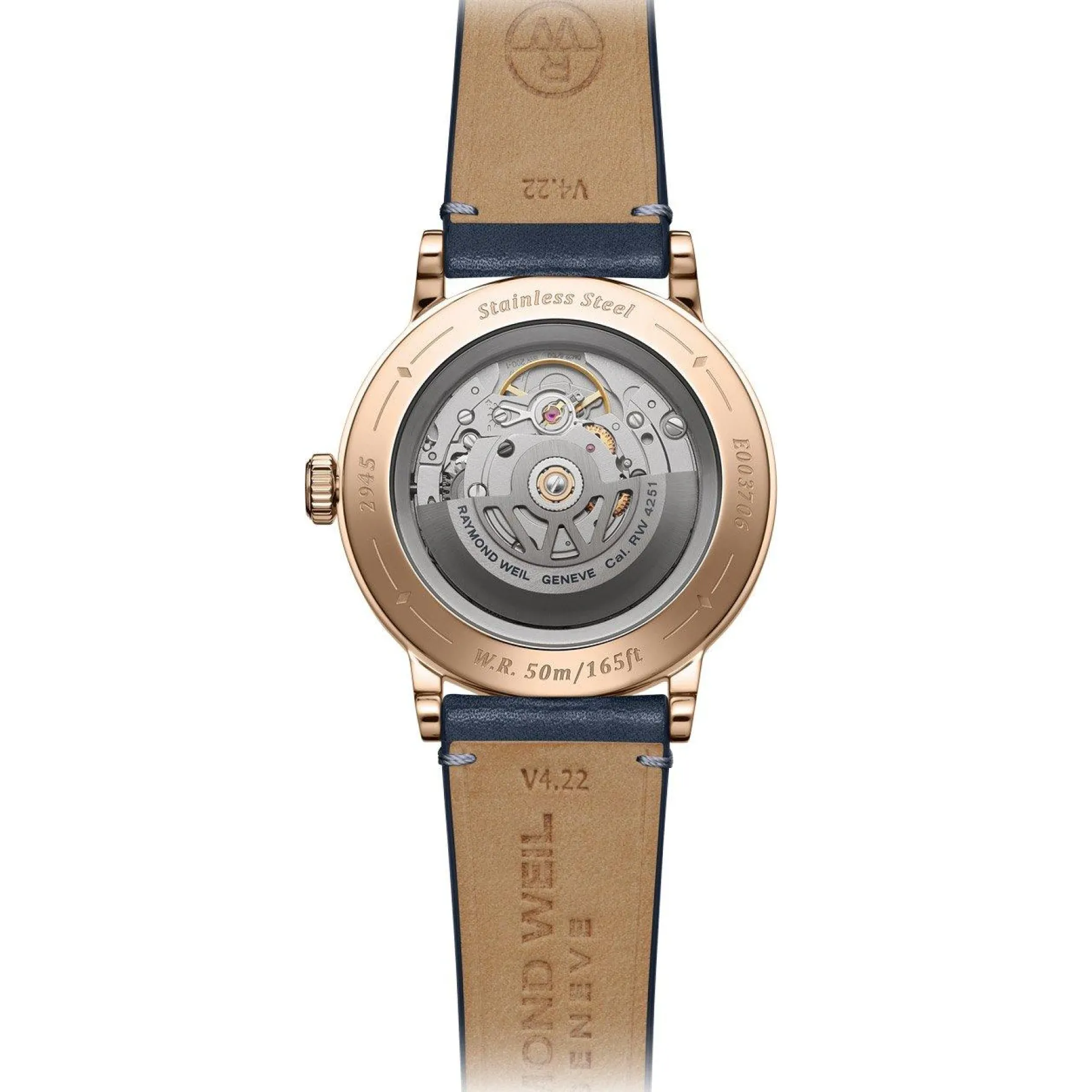 Raymond Weil Millesime Automatic Moon Phase 39.5mm Rose Gold PVD Men’s Watch