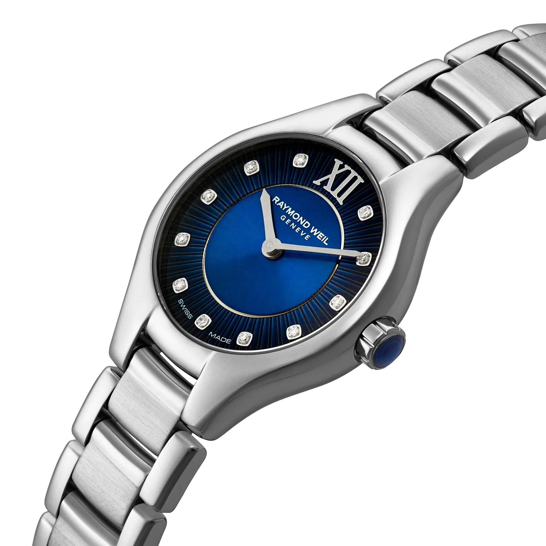Raymond Weil Noemia Blue 11 Diamonds Ladies Watch