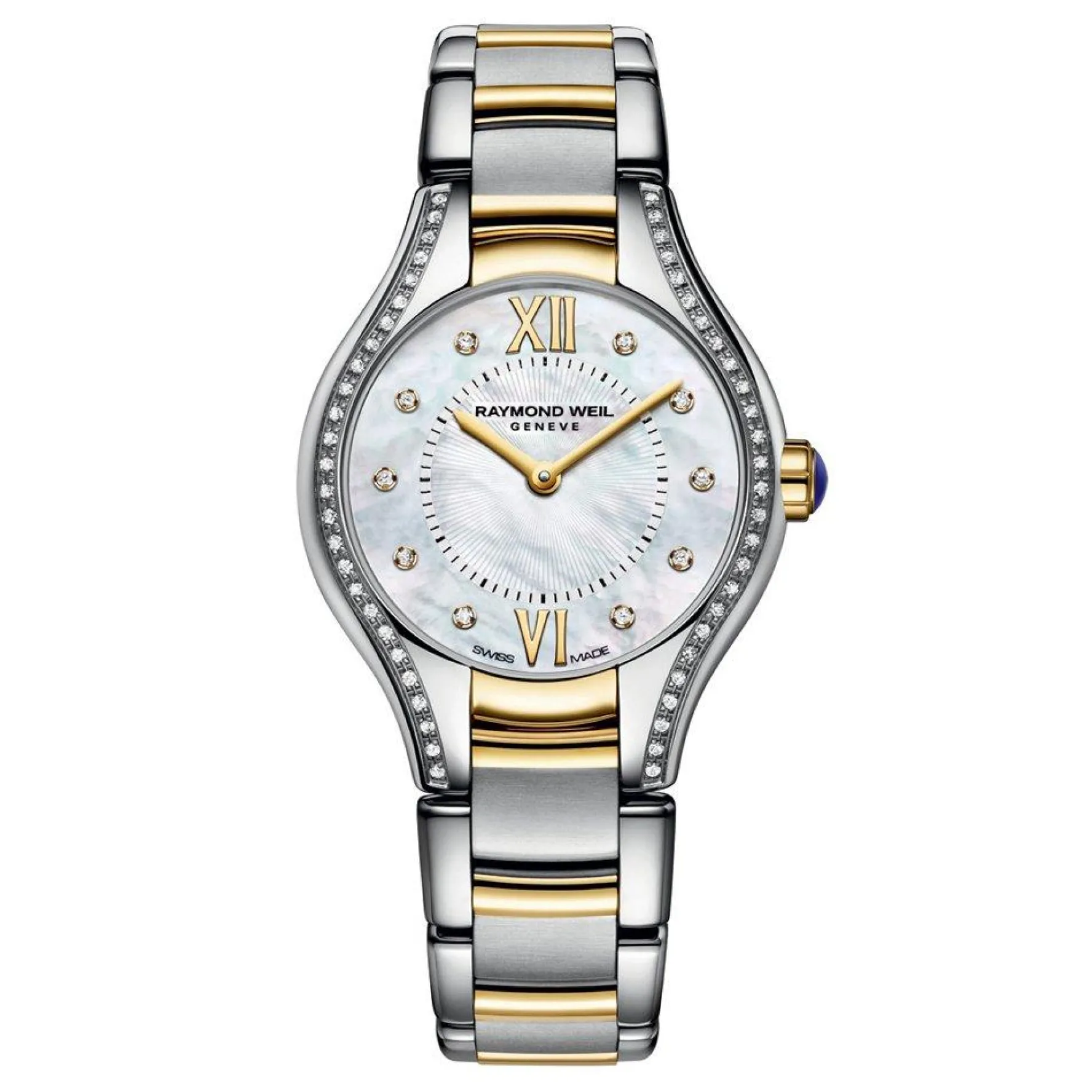 Raymond Weil Noemia 24mm Stainless Steel and Yellow Gold PVD Diamond Ladies Watch