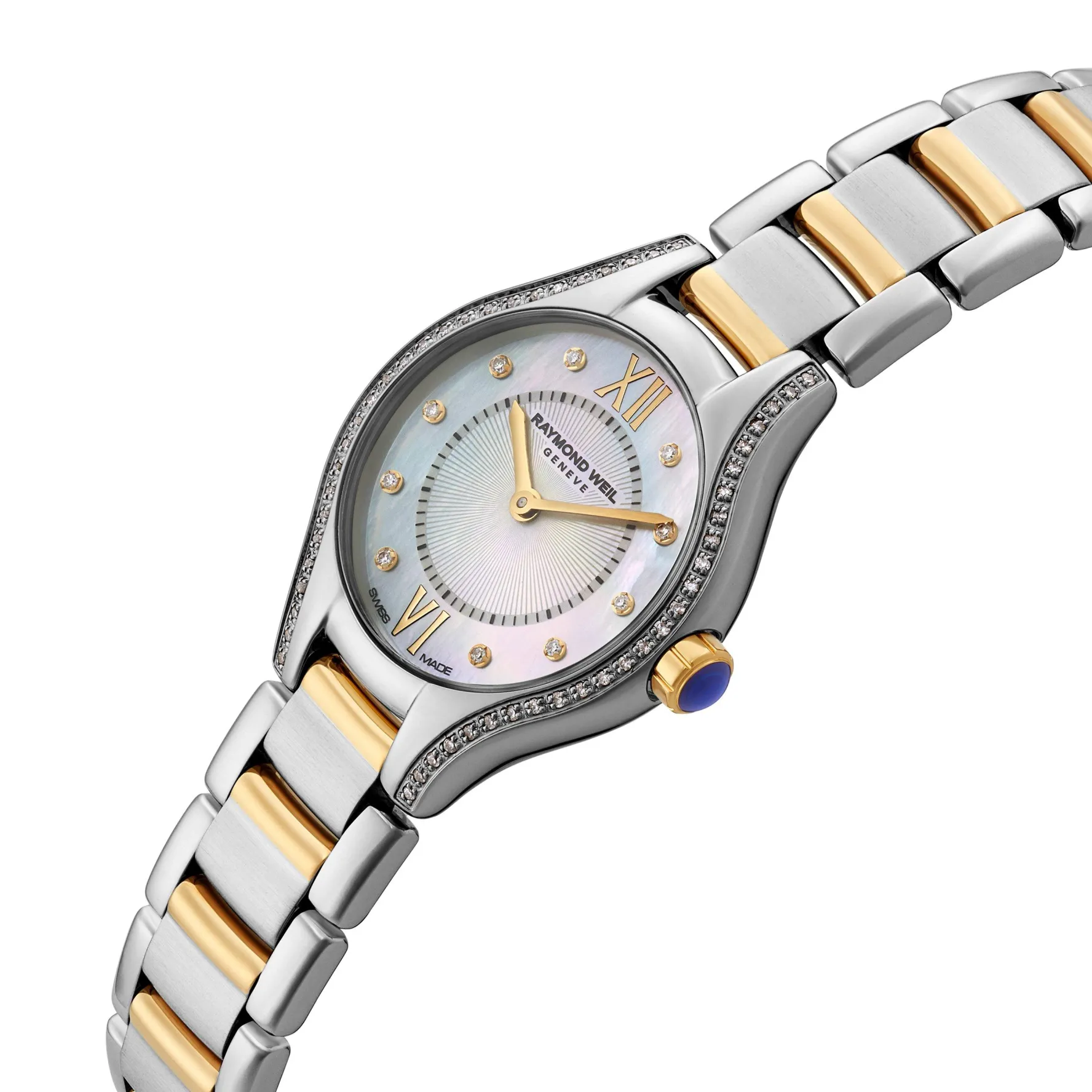 Raymond Weil Noemia 24mm Stainless Steel and Yellow Gold PVD Diamond Ladies Watch