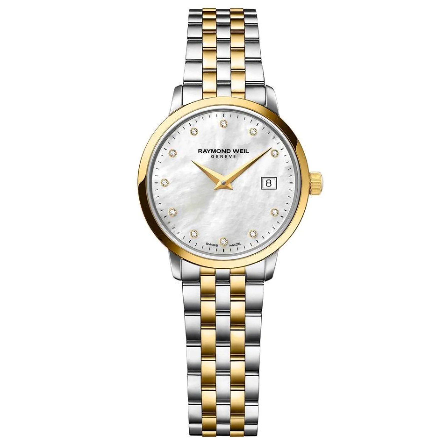 Raymond Weil Toccata 29mm Stainless Steel and Yellow Gold PVD Diamond Ladies Watch