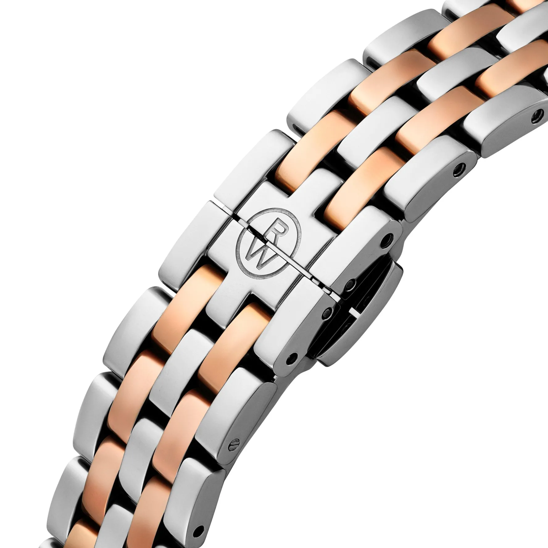 Raymond Weil Toccata 28mm Stainless Steel and Rose Gold PVD Diamond Diamond Ladies Watch
