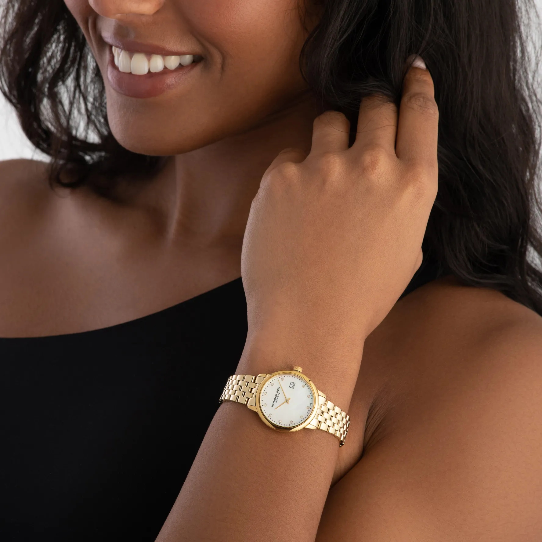 Raymond Weil Toccata 29mm Yellow Gold PVD Diamond Ladies Watch