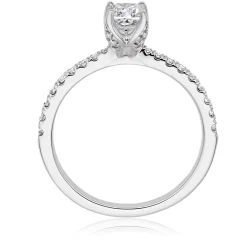 Royal Asscher Guinevere Platinum Diamond Royal Asscher Cushion Cut Solitaire Ring
