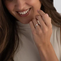 Royal Asscher Platinum Oval Shaped Diamond Solitaire Ring