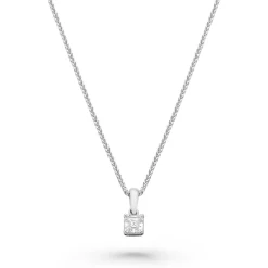 Royal Asscher Stephanie Platinum Royal Asscher Cut Diamond Pendant
