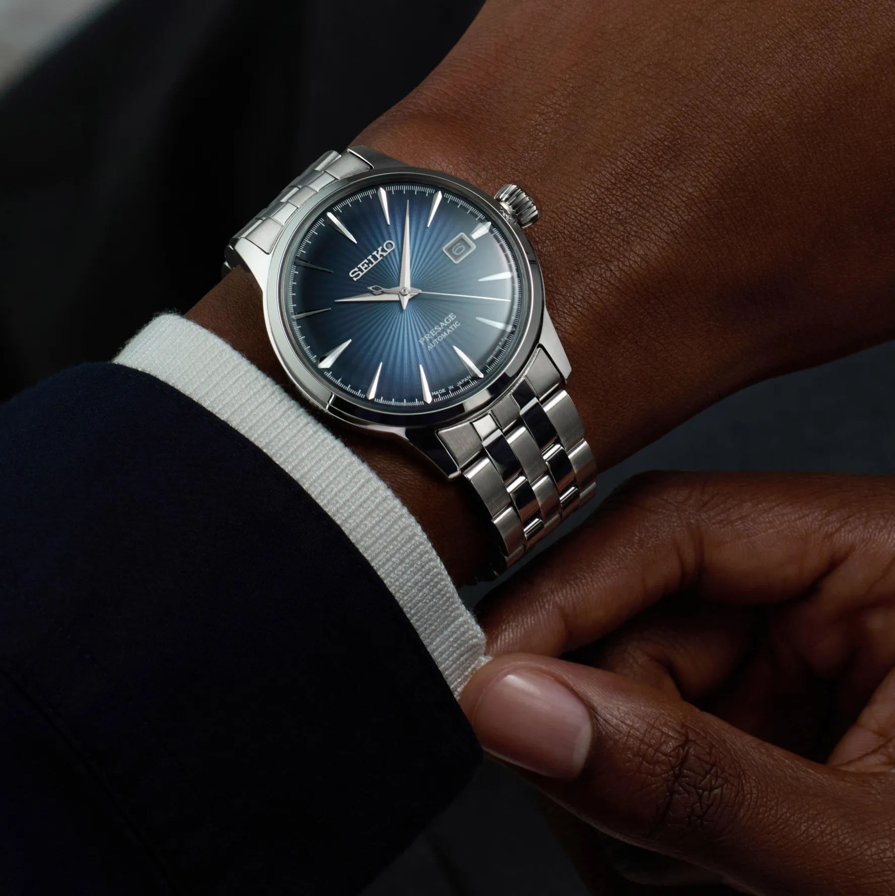 Seiko Presage Cocktail Time 'Blue Moon' 40.5mm Automatic Men’s Watch