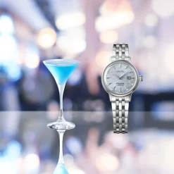 Seiko Presage Cocktail Time 'Skydiving' Diamond Twist 30mm Automatic Ladies Watch