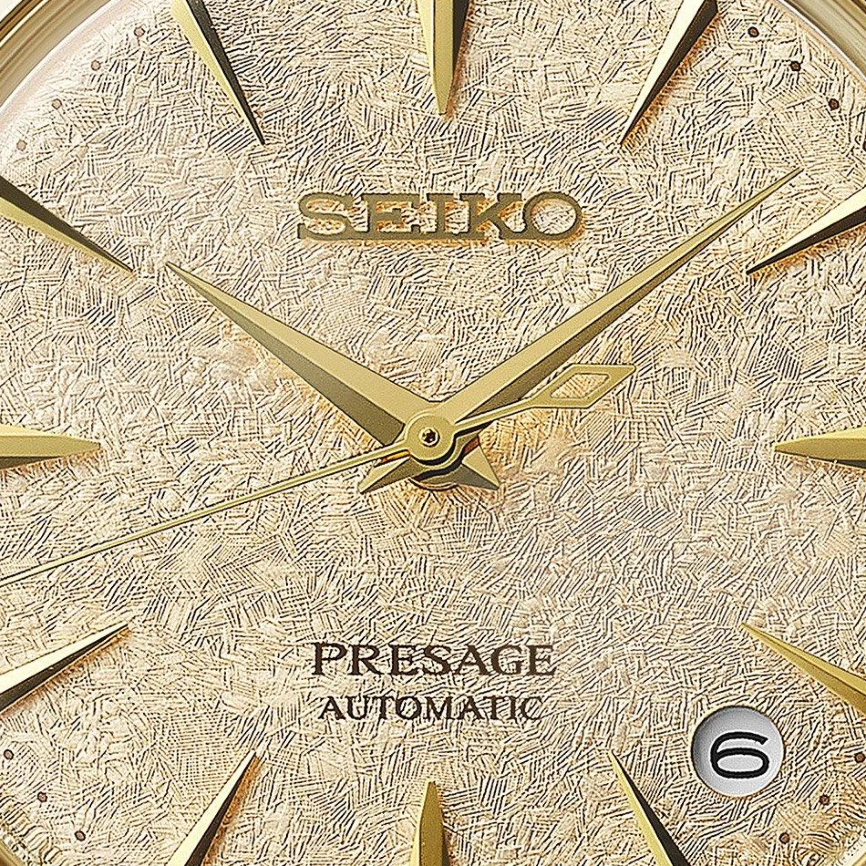 Seiko Presage Cocktail Time 34mm Stainless Steel and Yellow Gold Tone Diamond Ladies Watch