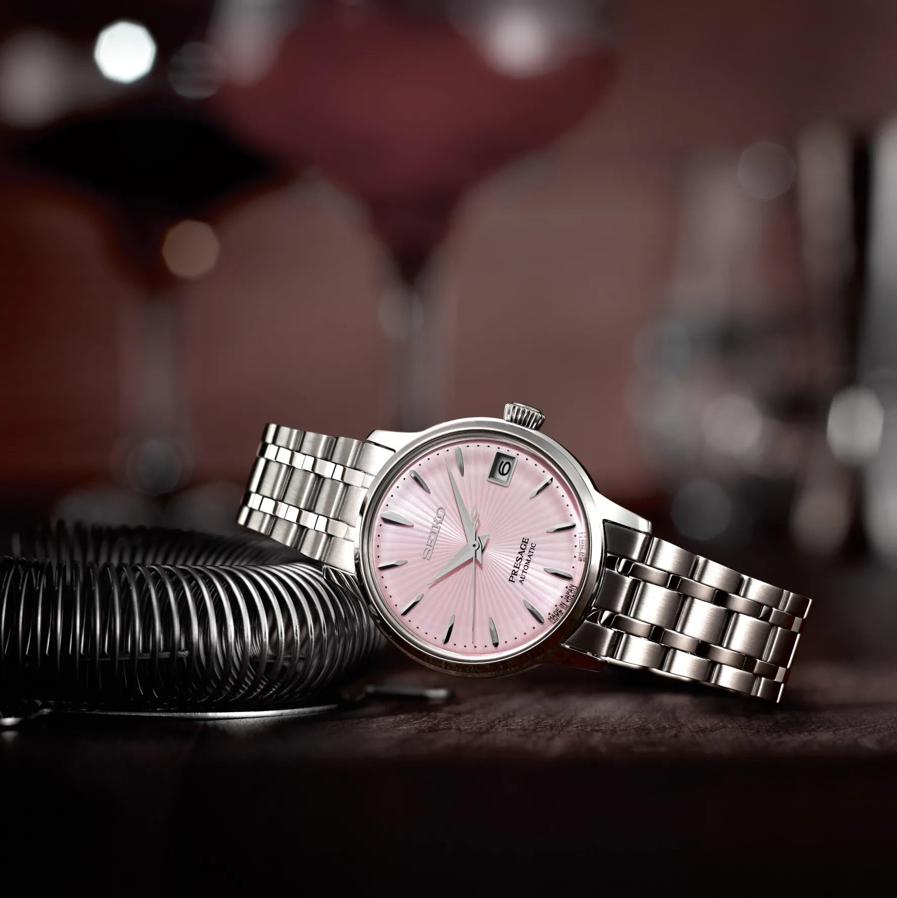 Seiko Presage Cocktail Time 'Cosmopolitan' 33.5mm Automatic Ladies Watch