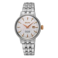 Seiko Presage Cocktail Time 'Clover Club' Diamond Twist 30mm Automatic Ladies Watch