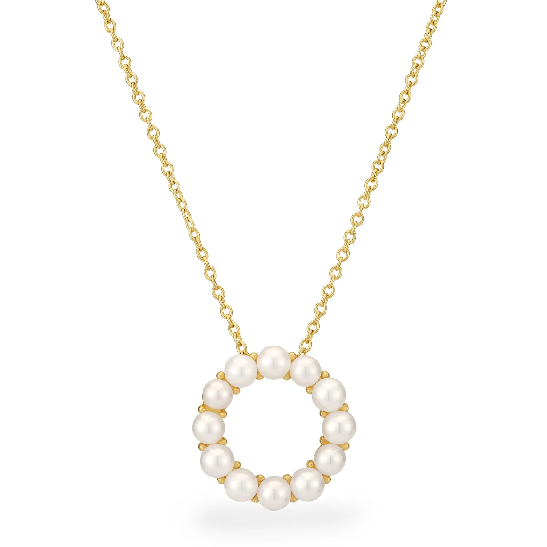 Sif Jakobs Biella Altro Yellow Gold Plated Freshwater Pearl Necklace