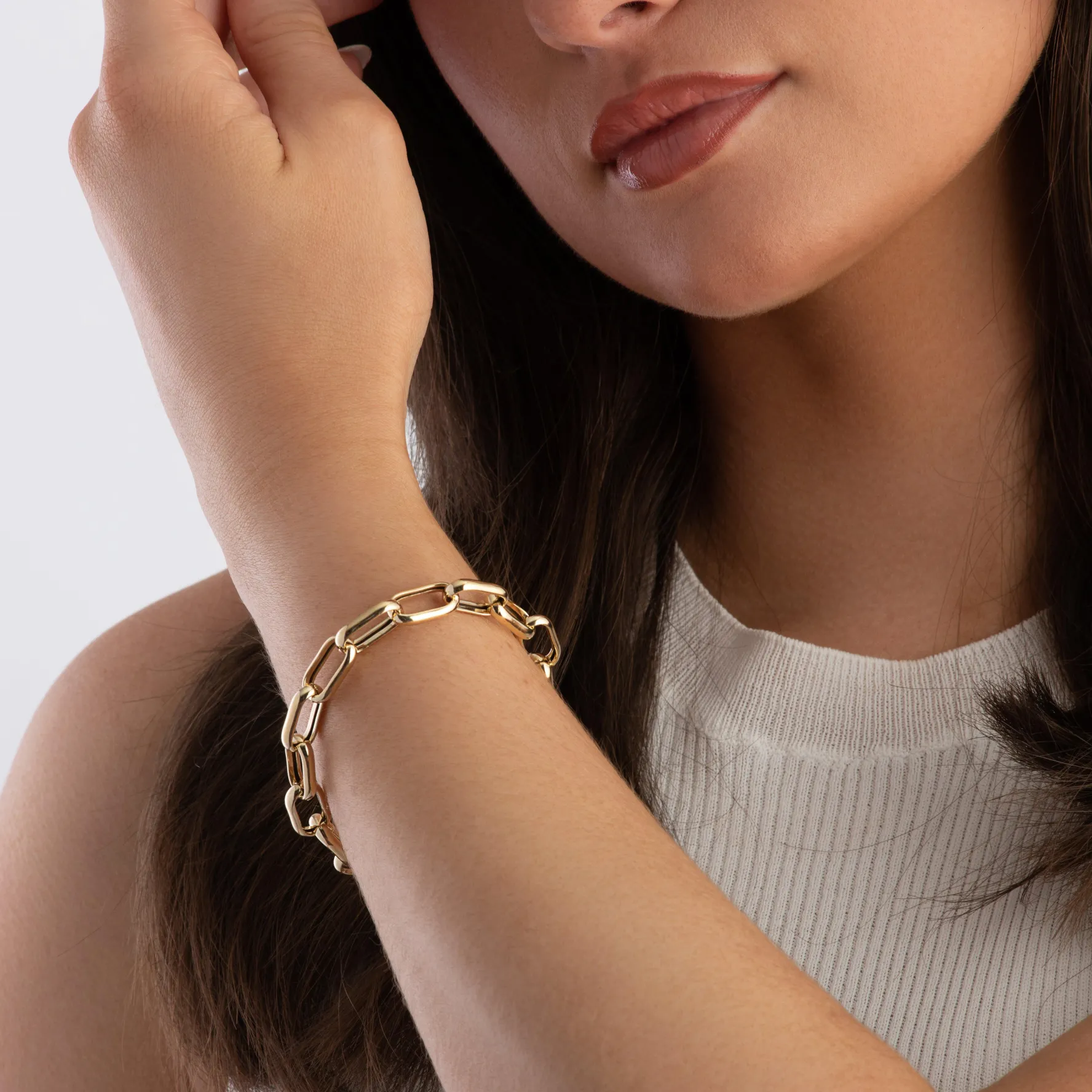 Sif Jakobs Capri 18ct Yellow Gold Plated Link Bracelet