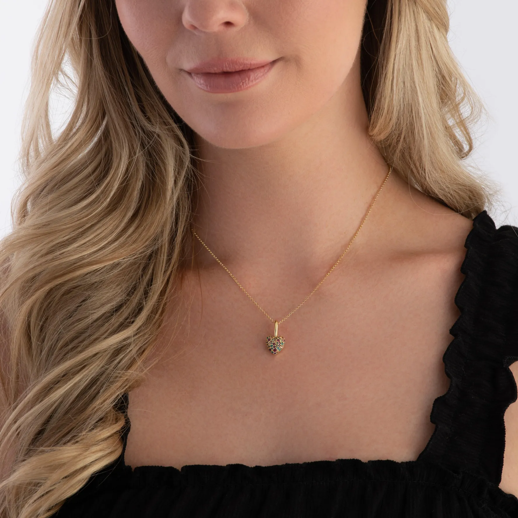 Sif Jakobs Caro 18ct Yellow Gold Plated Cubic Zirconia Heart Pendant