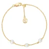 Sif Jakobs 18ct Yellow Gold Plated Freshwater Pearl Bracelet
