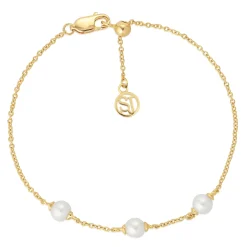 Sif Jakobs 18ct Yellow Gold Plated Freshwater Pearl Bracelet