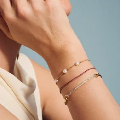 Sif Jakobs 18ct Yellow Gold Plated Freshwater Pearl Bracelet