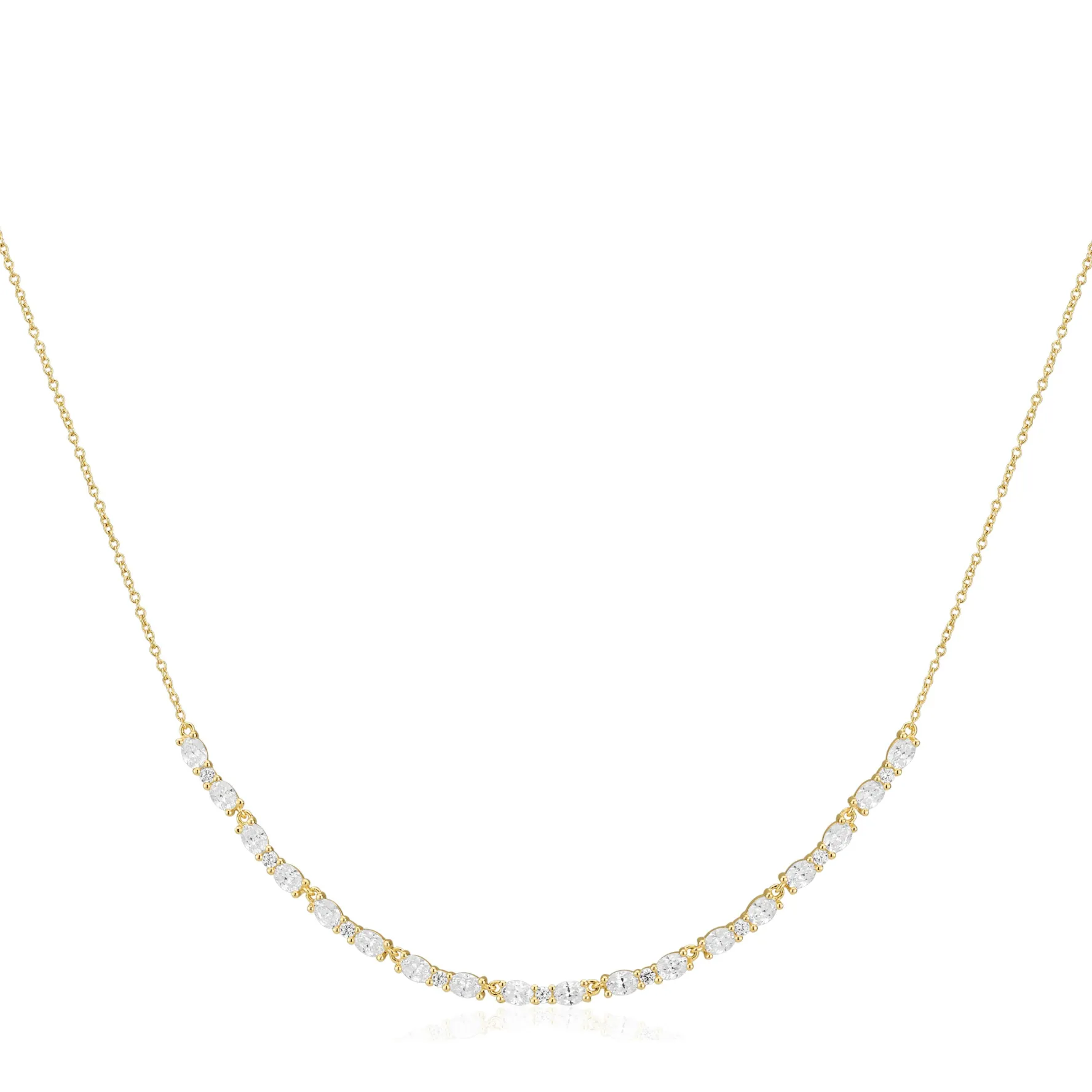 Sif Jakobs Ellera 18ct Yellow Gold Plated Cubic Zirconia Necklace