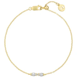 Sif Jakobs Ellera 18ct Yellow Gold Plated Cubic Zirconia Bracelet