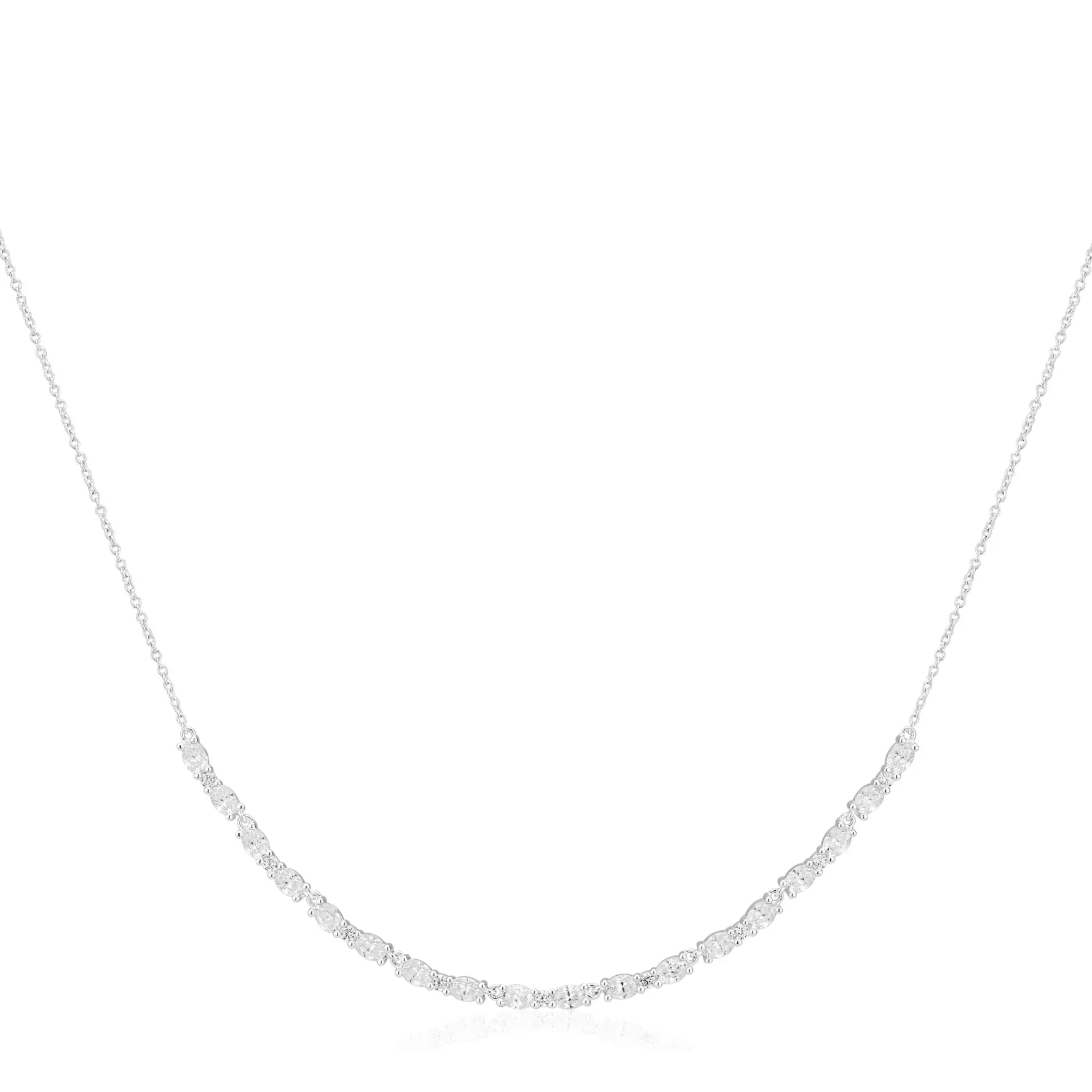 Sif Jakobs Ellera Silver Cubic Zirconia Necklace