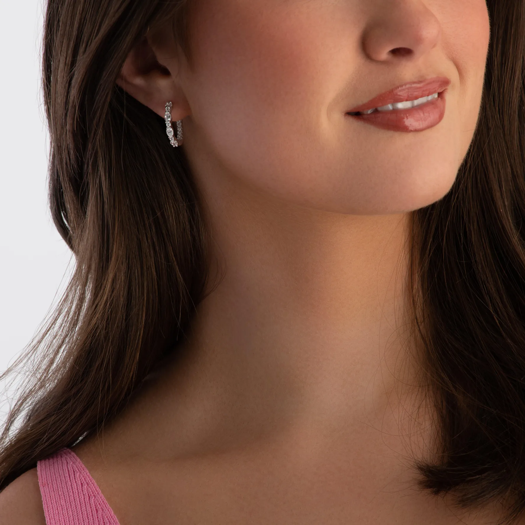 Sif Jakobs Ellera Silver Cubic Zirconia Hoop Earrings