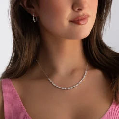 Sif Jakobs Ellera Silver Cubic Zirconia Hoop Earrings