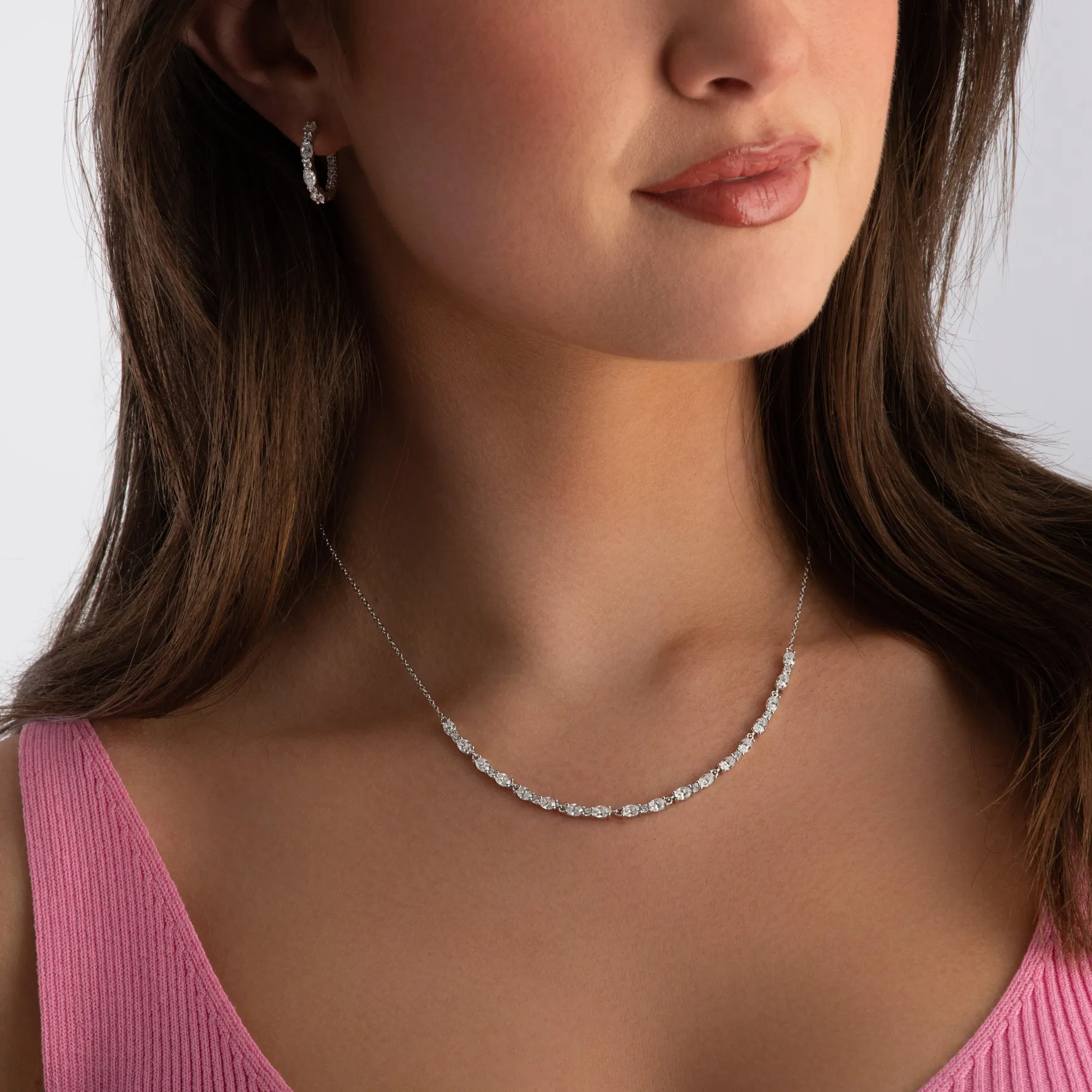Sif Jakobs Ellera Silver Cubic Zirconia Hoop Earrings