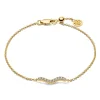 Sif Jakobs Ellera Waves 18ct Yellow Gold Plated Cubic Zirconia Bracelet