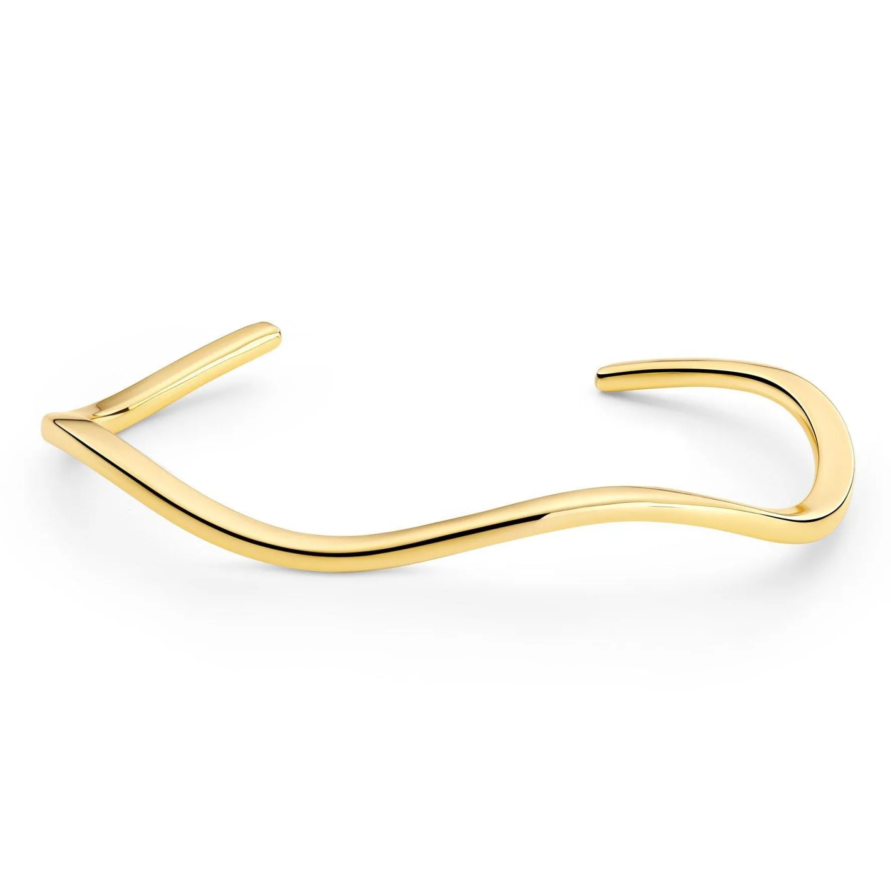 Sif Jakobs Ellera Waves 18ct Yellow Gold Plated Bangle