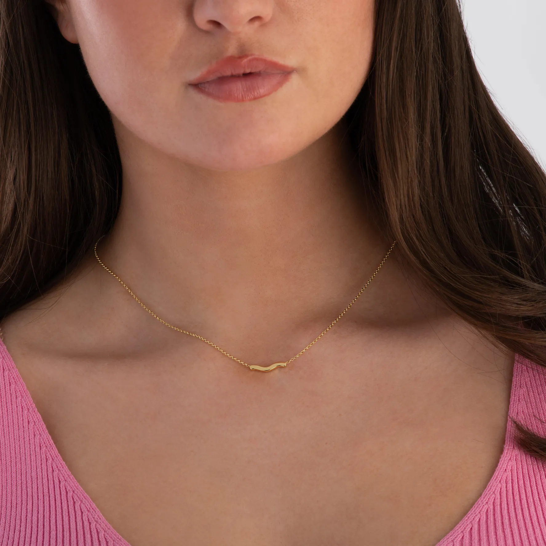 Sif Jakobs Ellera Waves Pianura 18ct Yellow Gold Plated Necklace