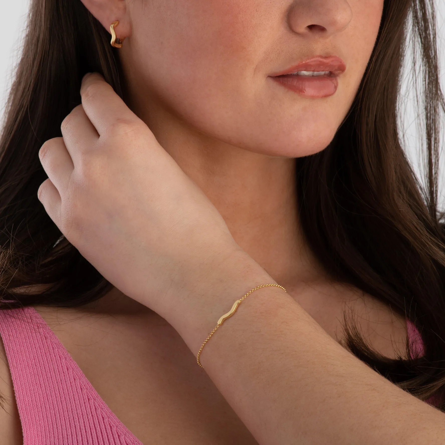 Sif Jakobs Ellera Waves Pianura 18ct yellow gold plated Bracelet