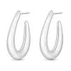 Sif Jakobs Goccia Pianura Silver Hoop Earrings
