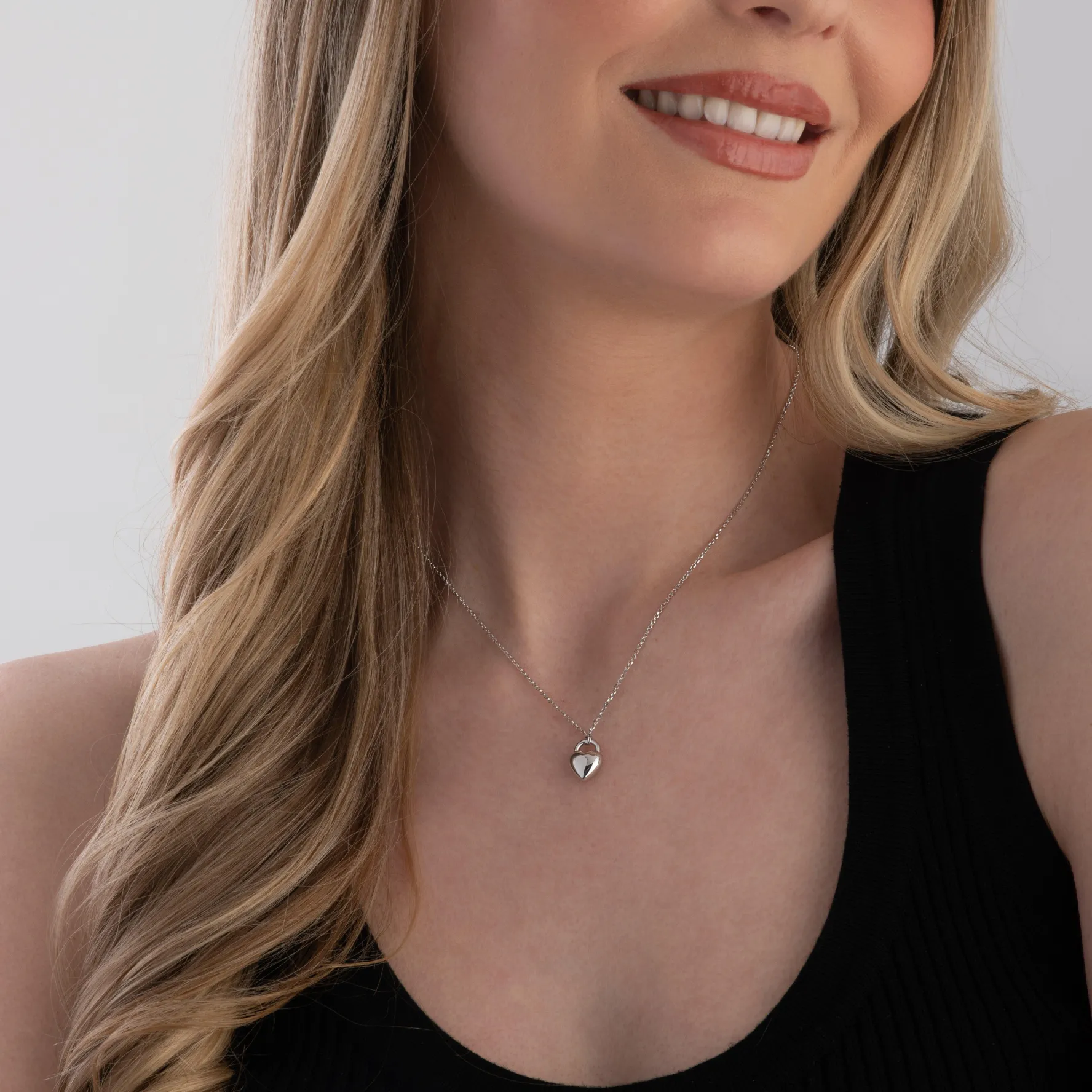 Sif Jakobs Julia Silver Heart Shaped Necklace