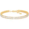 Sif Jakobs Sasso 18ct Yellow Gold Plated Cubic Zirconia Tennis Bracelet
