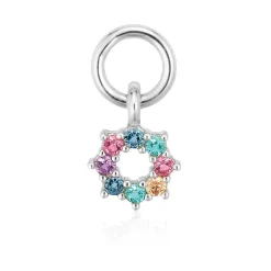 Sif Jakobs Sole Silver Cubic Zirconia Hoop Earring Charm