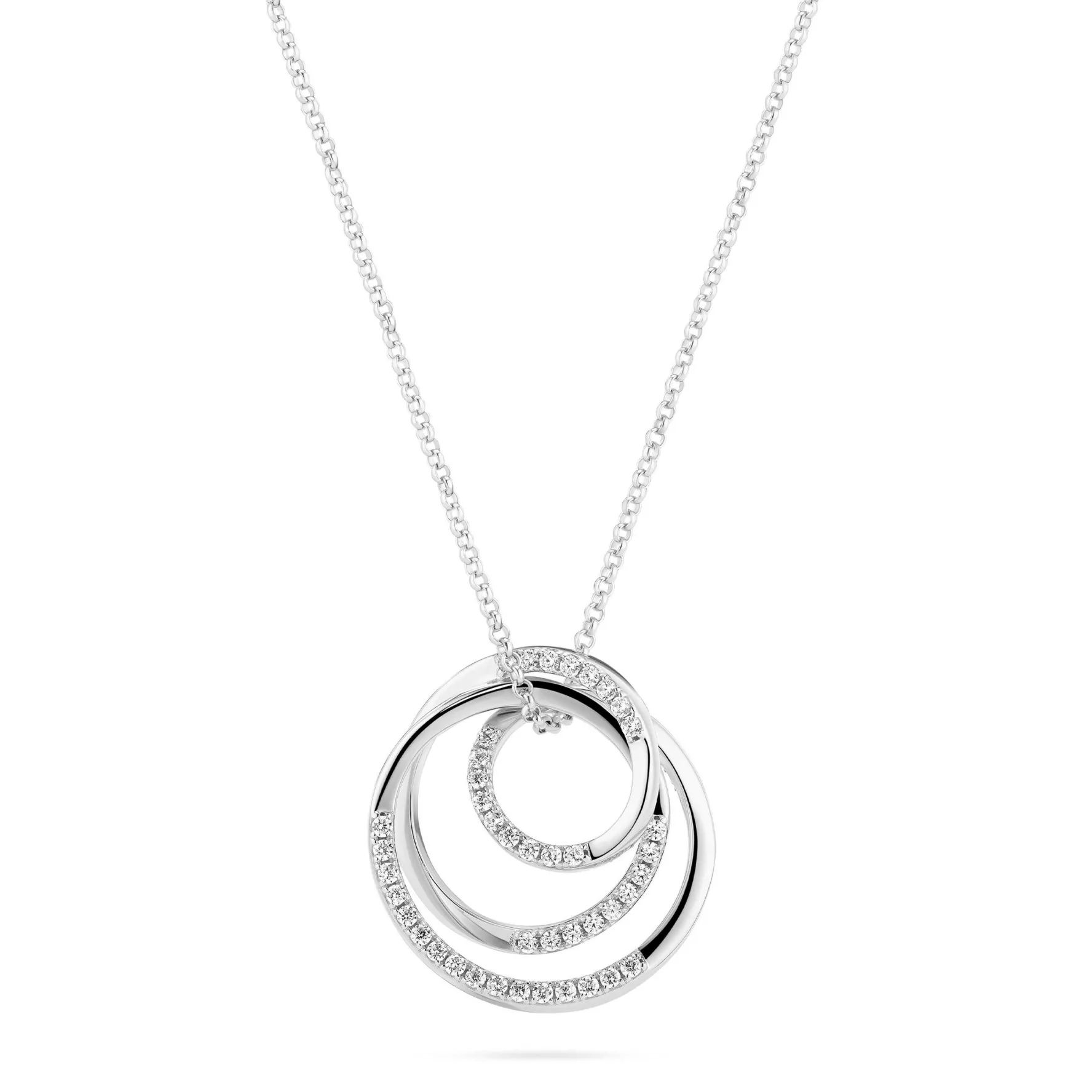 Sif Jakobs Spirale Silver Cubic Zirconia Pendant