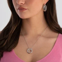 Sif Jakobs Spirale Silver Cubic Zirconia Drop Earrings